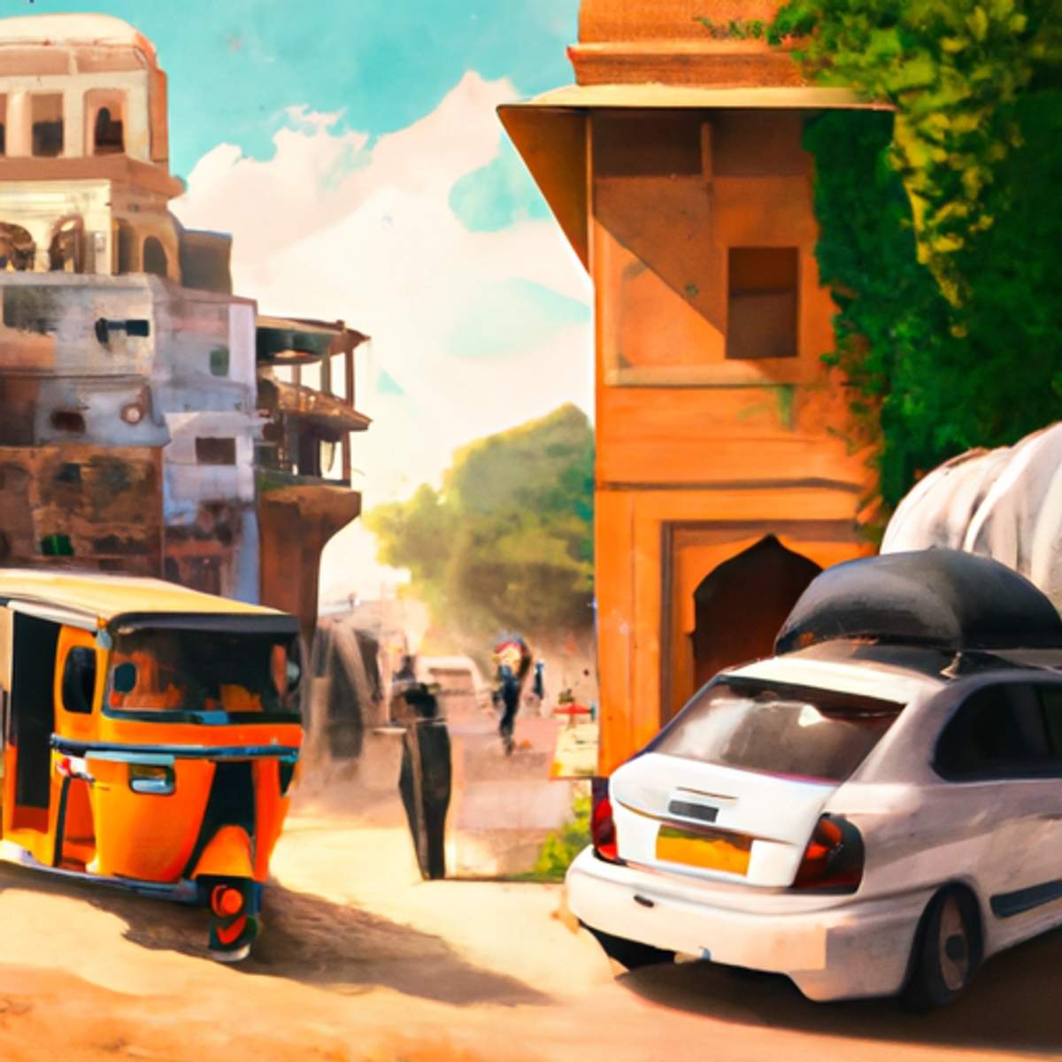 Taxikosten in Indien